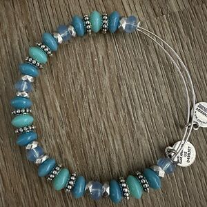 Alex and Ani blue and turquoise bracelet